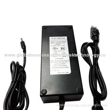 12V/10A Desk Top AC/DC Switching Adapter with US Three Prong Plug, 1.2m Cable